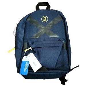 Nautica Navy Blue N-83 Polyester Water Repellant Boy's Backpack New With Tags